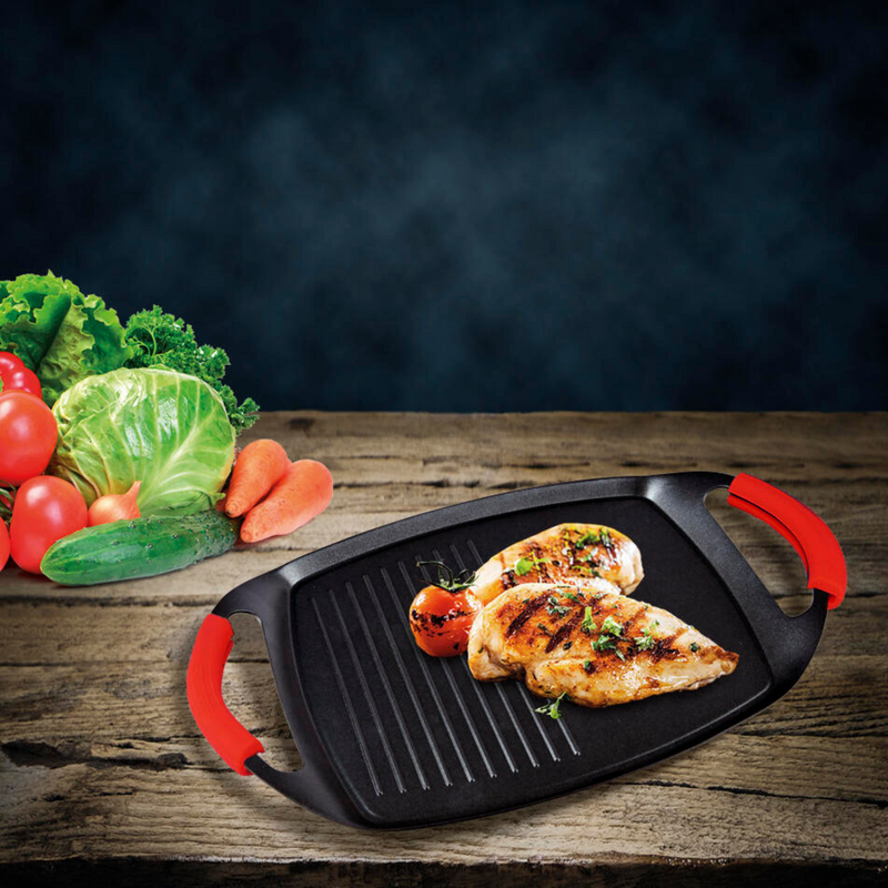 La Plancha Grill de Asar en una cocina moderna, un complemento elegante y funcional para tu espacio culinario.